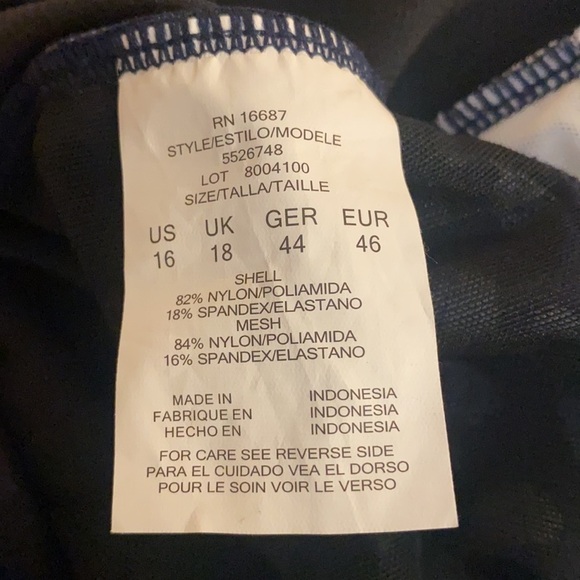 SWIM Solutions High Neck Mesh One Piece Swimsuit - Picture 6 of 7